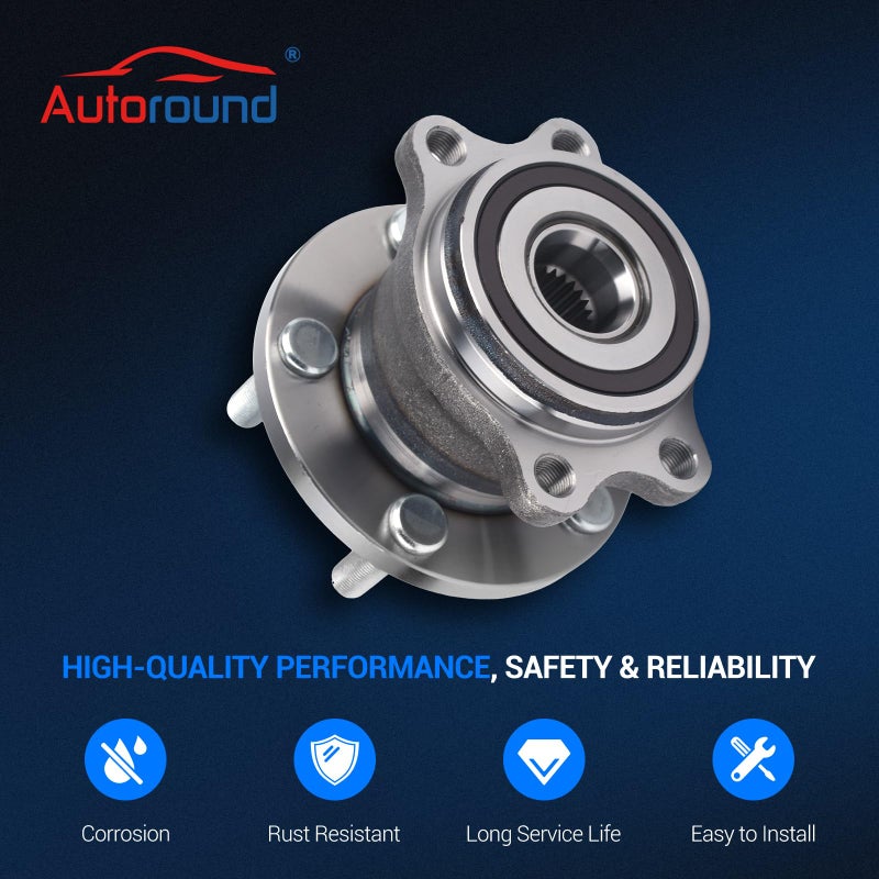 Autoround مجموعة محور العجلة الخلفية والمحامل Autoround 512293 متوافقة مع سوبارو أوتباك ليجاسي 2005 2006 2007 2008 2009 - Image 5